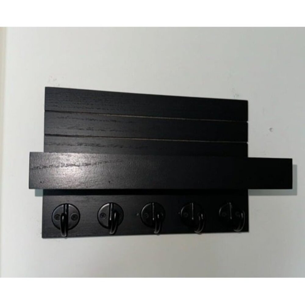 New Key Holder for Wall, Decorative Key and Mail Holder, Shelf Has Large Hooks